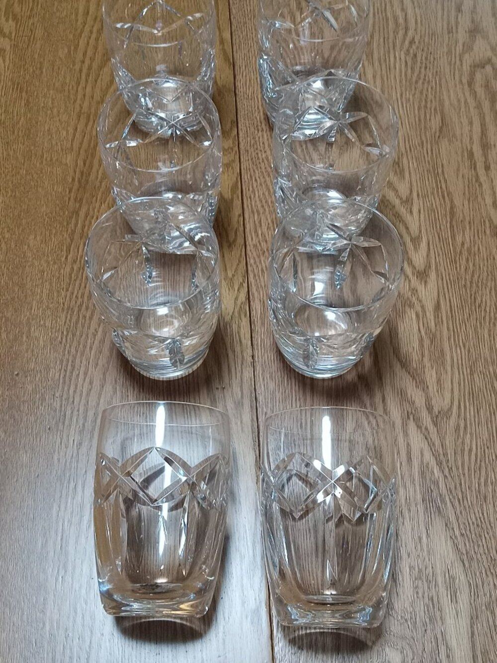 Waterford "Kerry" Crystal 7 Oz Flat Tumblers (8)